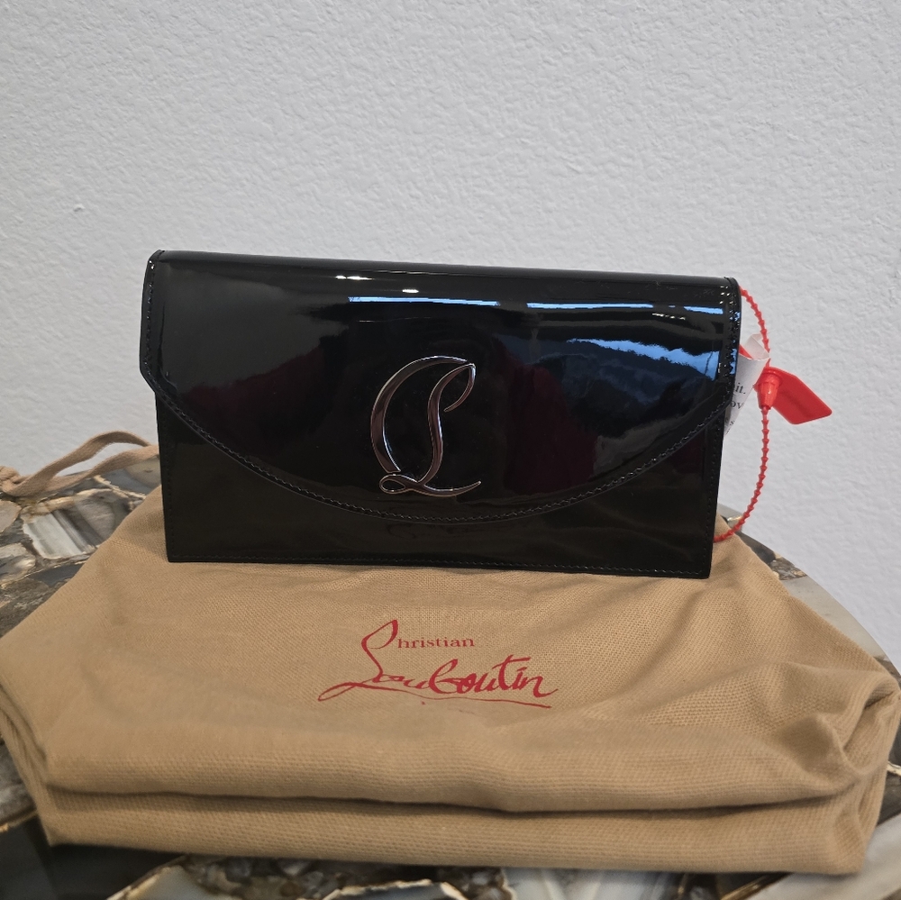 Christian Louboutin Loubi54 Black Patent Leather Bag - Picture 2 of 11